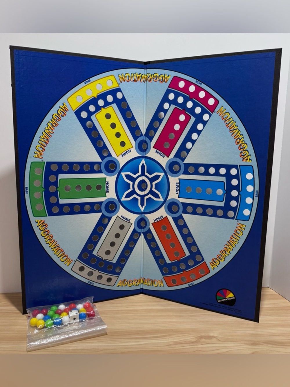 VTG 1987 Aggravation Board Game The Original Deluxe Selchow & Righter Complete - Picture 3 of 16
